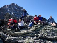 DSC01025  The group recuperates from the climb.