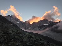 IMG 1416  Sunset behind the Barrhorn.