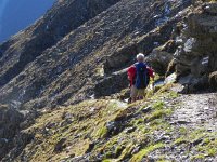 DSCN2281  Hanspeter starts off on the Weisshornweg