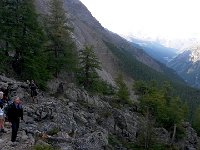 20140904 083509  We climbed up through the larch forest