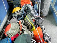 DSCN2122  Our trusty backpacks on the bus from Sierre to Chalais