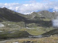 DSCN2148  Looking back at the Roc d&#39;Orzival  (R). We came over the low spot in the middle of the photo.