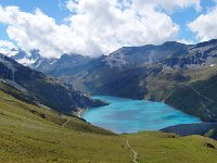 CIMG3400  The road turned to a path before a last steep climb to the Col