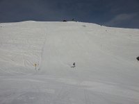 20140401 104505  Carol Bonvin coming off the top of Le Bruson.