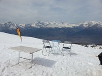 20140401 151142  Table with a view and unstable chairs