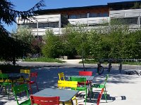 20140415 114240  Chairs outside the Post Office at EPFL