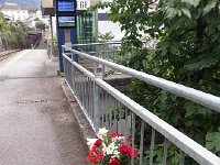 20140810 091629  10 August - memorial for train victim at Collège stop