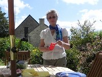 DSCN1946  We returned chez Leclaire for lunch on the patio