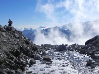 DSCN2077  CP climbing next to frozen outlet of the glacier