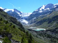 DSCN2091  Below the hut, looking back to the glacier