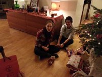 20141224 210712  Christine gets a bag