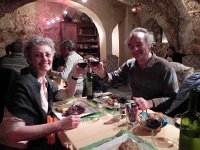 DSCN2836  Hours later, at La Voute in Grasse with Eric Picker, plates of meat and glasses of rouge