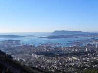 DSCN2960  The Harbor at Toulon with Notre Dame du Mai in the distance