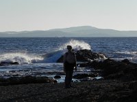 DSCN2998  Christine and waves