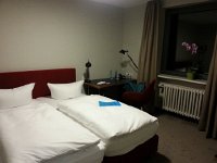 20141207 200114  The day ends at the May Planck Guest House in Berlin