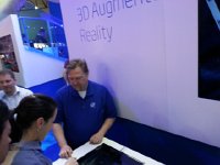 20140108 115333  Intel had several demonstrations of AR