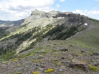 DSCN1724  From the top of Chair 6, looking to Thimble Peak: I followed the ridge