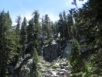 DSCN1775  Rock fall on the south side of the lake