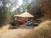 20140715 094044  The famous yurt housing Andy, Kim and Myla