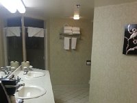 20140715 174358  Bathrooms - sink room, toilet room and shower room.