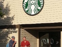 20140707 072235  After a scary night at a Motel 6, we were happy to find the Starbucks in Santa Rosa!