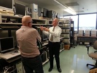 20140709 174639  John Parsons, the state geologist in the IT heart of the operation.