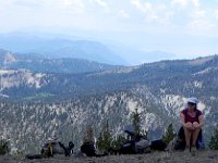 DSCN1809  Packs and Martha Apple after descending from the summit.