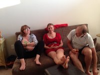 IMG 0268  The menu was salmon, leeks gratin and spelt with peach pie!