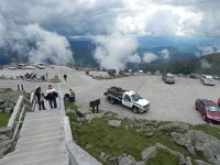 DSCN1875  Parking lots filling up on top