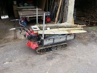 20140510 132024  Another few kilometers and we were in the Vallon d&#39;Orgevaux with a &#34;chenilette&#34; - a powered cart