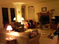 DSCN2586  Rich, Francis, Deirdre and Ruth in the living room,