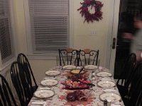 DSCN2590  The pre-Thanksgiving table is set