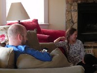 DSCN2623  Ian check social media while Nikki watches her sister