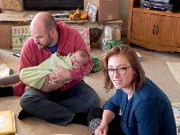 DSCN2665  Little Val all swaddled