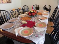 DSCN2726  The table turned sideways and set again