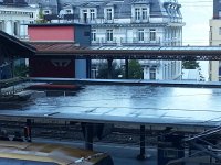 20141023 092327  23 October - a cold night left ice on the roof over the platform