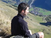 DSCN2534  Nico at lunch spot near the summit of Bunderspitz