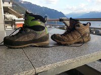 20140907 191000  September 7 - I ponder the comparison of light hikers