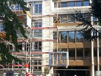 20140908 093435  Setember 8 - the new windows go up,