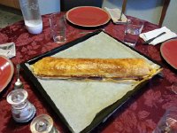 20150404 193425  This is the Sauerkrautstrudel after the oven- yum!