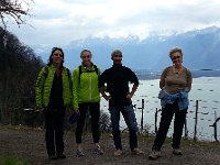 20150405 132105  Easter Sunday - Christiane Darbellay came down early from Nendaz and went on a walk with us...