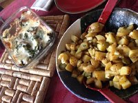 IMG 1257  gratin of chard, and potato salad