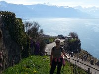 20150412 111511  Christine with a party going on behind her