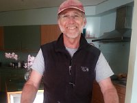 20150412 182720  Loading up the tray for dinner on the balcony