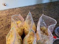 20150411 100504  But we bag it and freeze it