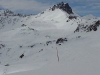 20150414 121925  Still a lot of snow up at the level of les Bec de Bessons
