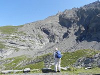 DSCN4396  Looking east toward le Col de Chamois, a blue-white route