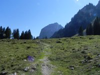 DSCN4547  Christine heads down to the hotel and I turn off toward the Grosser Mythen