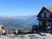 DSCN4563  some of my fellow hikers and the Gläneralps behind