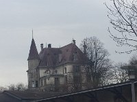 20151218 124508  Then, for the piece de resistance, we went to the Zurich Thermal Baths, of which we have no photos (it was pretty wet), but we did spy this curious mansion on the way